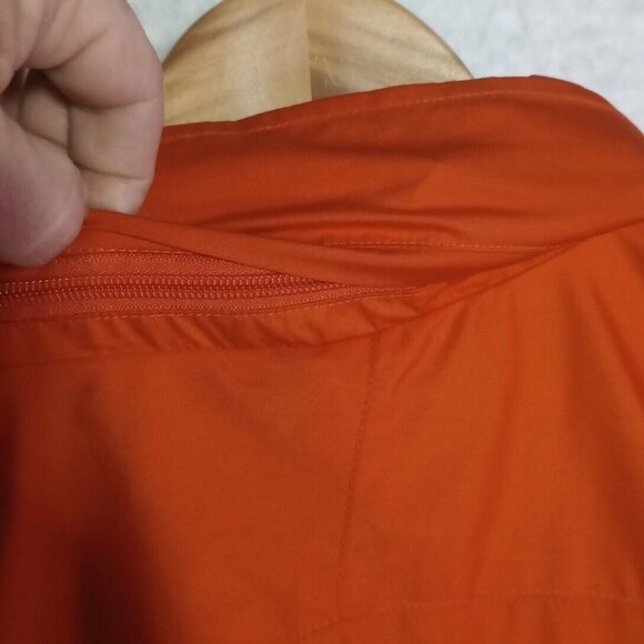 Lauren Ralph Lauren Womens Size 1X Orange Windbreaker Jacket Stowable Hood EUC - Picture 13 of 13